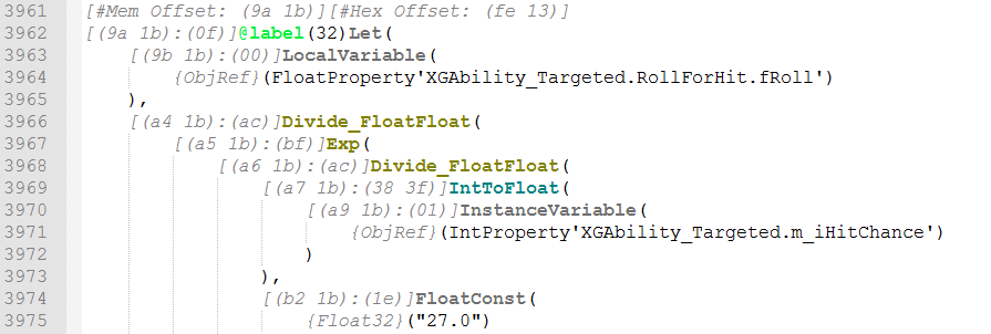 Example of the Description part of decompiled code